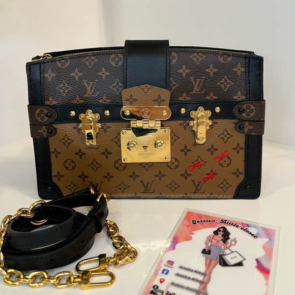 🎀 Louis Vuitton Trunk Clutch Reverse Monogram Canvas - Picture 1 of 16